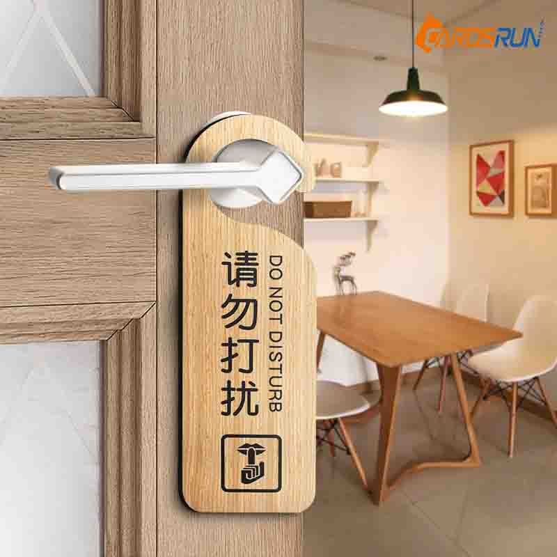 Custom Engraved Door Hanger Natural Wood Business Or Home Sign Door Decor Signage personalized Door Hanging - Image 2