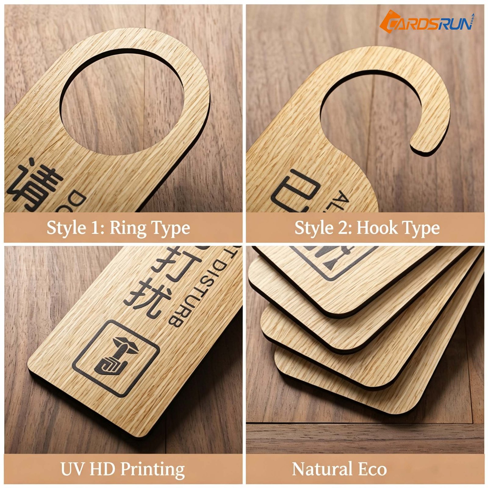 Custom Engraved Door Hanger Natural Wood Business Or Home Sign Door Decor Signage personalized Door Hanging - Image 4